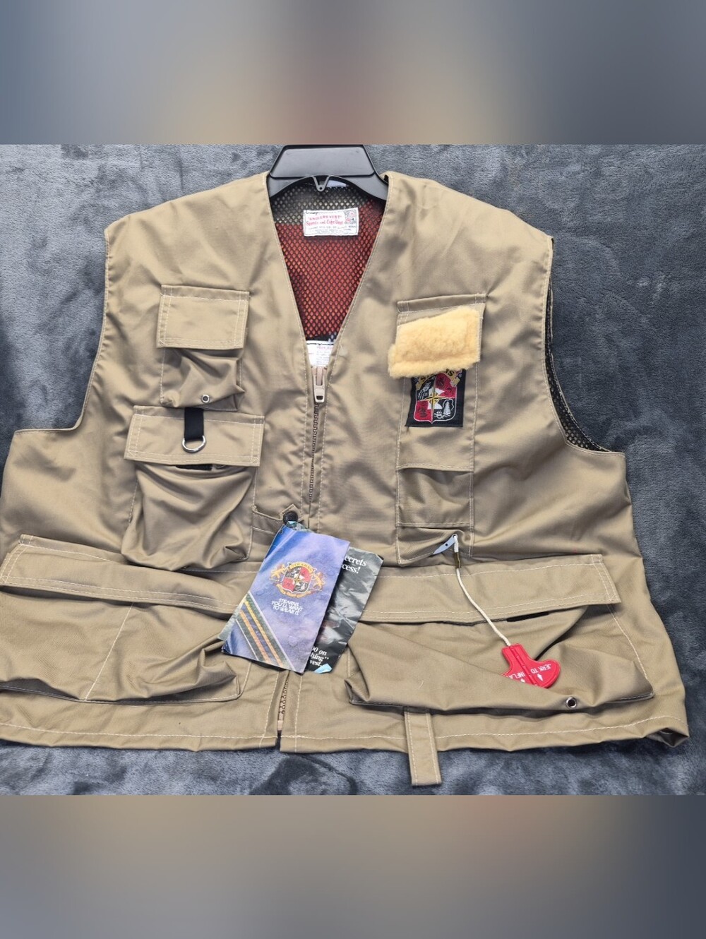 Vintage Stearns Nylon Anglers Vest Size 48-50. XL